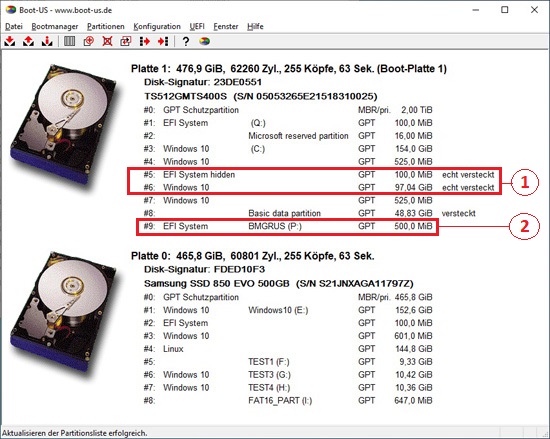 Boot-US neue Funktionen 4.2.0